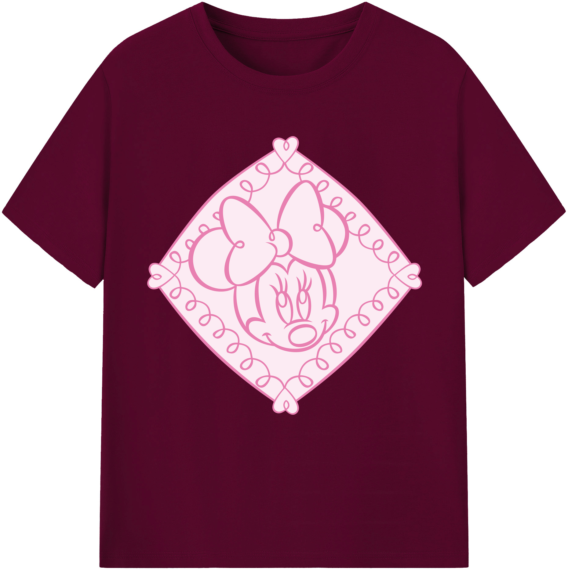 （画像用） ミッキーマウス Mickey Mouse レディースカジュアルプリントTシャツ（綿100％）